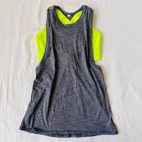 Lululemon Womens Top Work Out Tank Sports Bra Yoga Gym Workout Fitness Used 4 - Picture 1 of 6